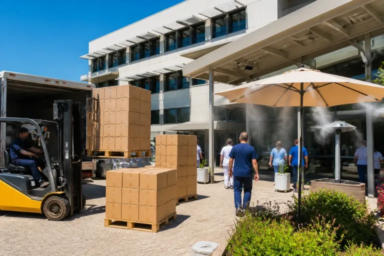 L'hôpital d'Aubenas a demandé 420 climatiseurs mobiles pour faire face à la canicule