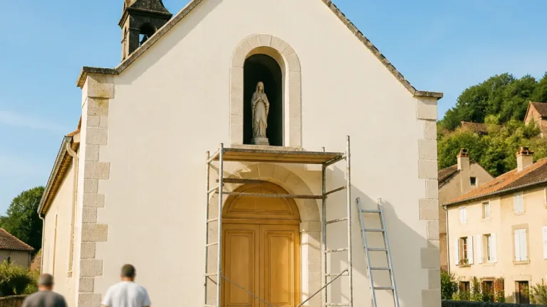 La chapelle Saint-Joseph de La Jubaudière retrouve des couleurs grâce à des bénévoles