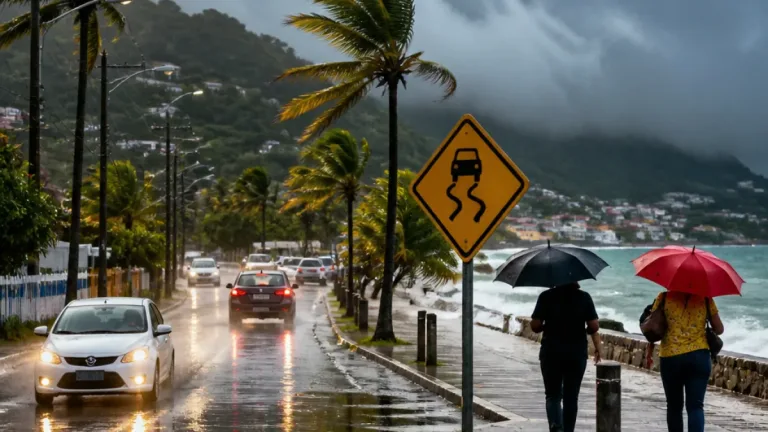 La Guadeloupe en vigilance jaune : fortes pluies et orages attendus jusqu’à dimanche