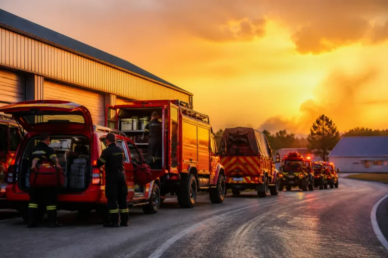 La Manche mobilise 24 pompiers pour épauler les secours face au feu géant dans les Pyrénées‑Orientales