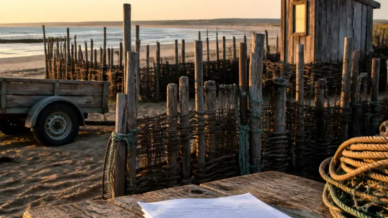La pêcherie de La Maillard, trésor en bois d'Agon-Coutainville, risque de disparaître