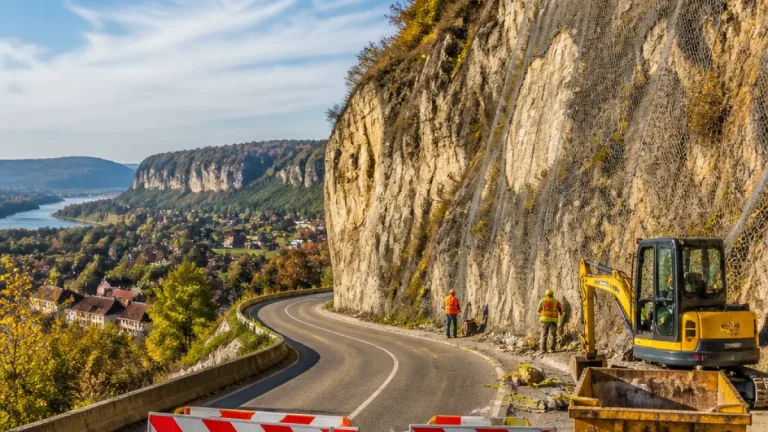 La RD 32 fermée plusieurs mois pour sécuriser la falaise de La Craz