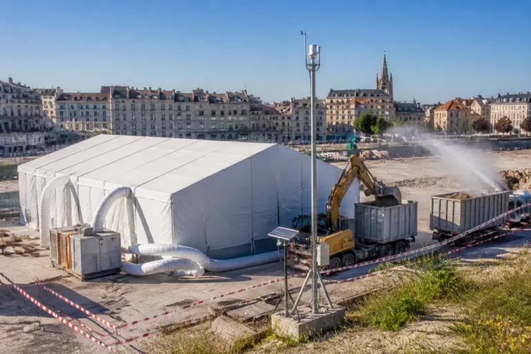 La Rochelle: la dépollution de l’ex-site Enedis repart, avec une tente géante et un calendrier serré