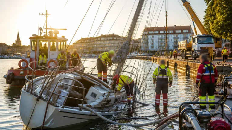 La Rochelle : un voilier patrimonial sauvé de justesse dans le Vieux Port
