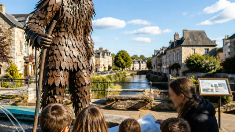 La Velue ressurgit en Sarthe : une statue rappelle le monstre de l’Huisne