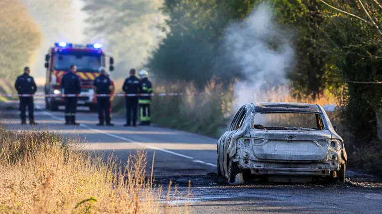 Laon : une voiture calcinée découverte à l’entrée de Chamouille, le maire craint la propagation du feu