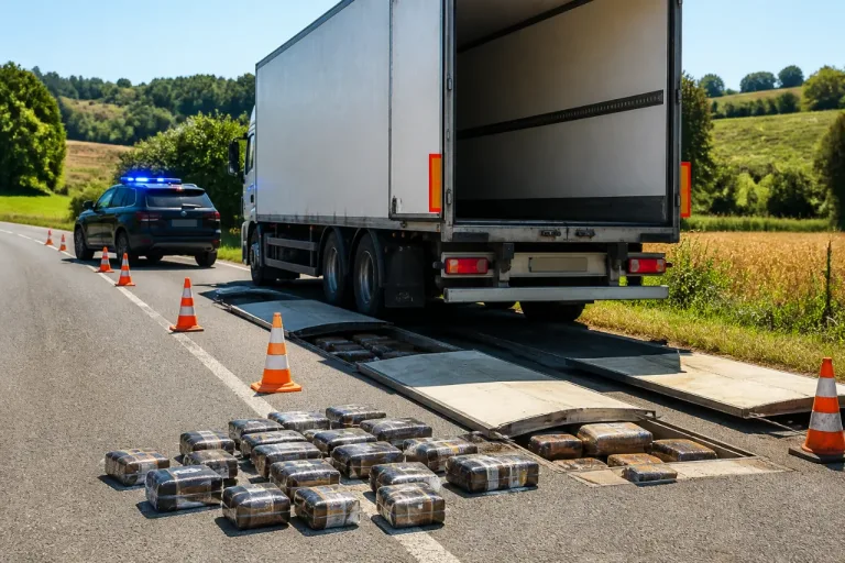 Lauzerte : 113 kg de résine saisis, un poids lourd stoppé par les douanes