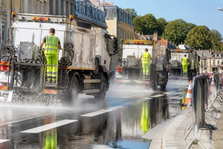 Le Département épand du lait de chaux sur les routes pour limiter le ressuage du bitume