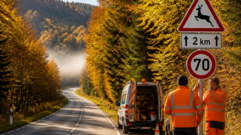 Le Haut-Jura teste une signalisation routière pour réduire les collisions avec le lynx boréal