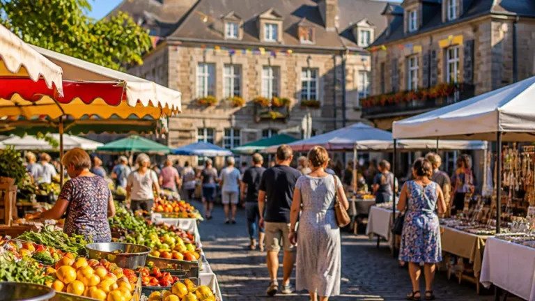 Le marché de Saint-Hilaire-du-Harcouët, rendez‑vous estival de la vie locale