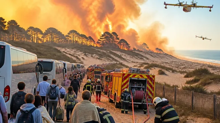 Le mégafeu de Gironde « stabilisé » mais les pompiers font face à 14 reprises de feu et à de nouvelles évacuations