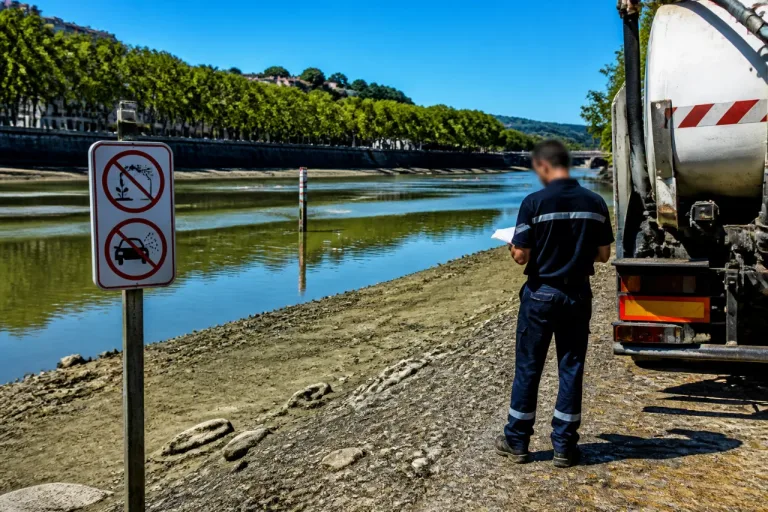 Le Rhône placé en alerte sécheresse : restrictions et contrôles renforcés