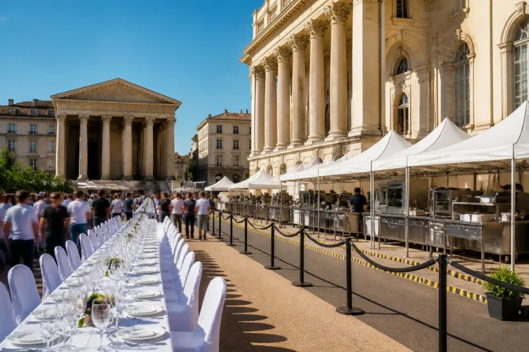 Le Temple d’Auguste transformé en restaurant éphémère le 24 septembre pour 350 convives