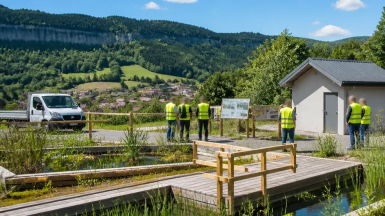 Les Bouchoux inaugure une station d'épuration pérenne fondée sur des filtres plantés