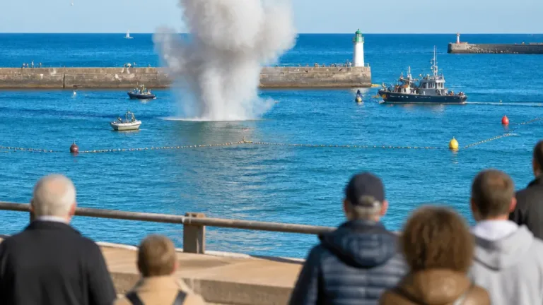 Les Sables-d'Olonne : quatre obus de la Seconde Guerre neutralisés dans le chenal