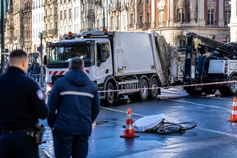 Lille : un cycliste de 50 ans tué par un camion-poubelle près de Lille Flandres