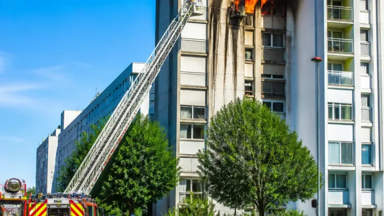 Lyon : incendie spectaculaire au 13e étage d’un immeuble du 8e arrondissement