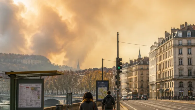 Lyon : les fumées des feux en Gironde entraînent une alerte pollution dans le Rhône