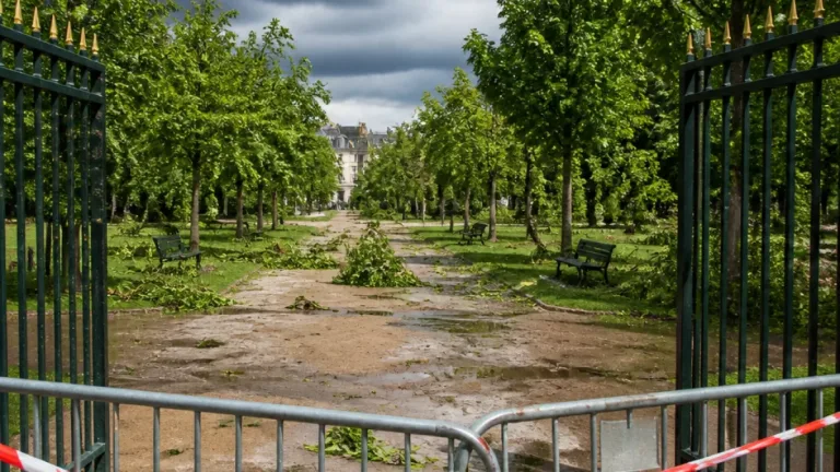 Lyon : parcs et cimetières fermés à partir de midi en raison d’une vigilance orange