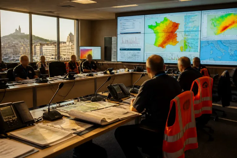 Marseille: le Premier ministre en briefing feux et réunion de crise canicule