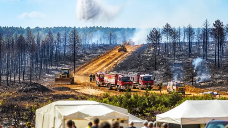 Mégafeu en Gironde : des secours optimistes après la stabilisation à 42 000 hectares