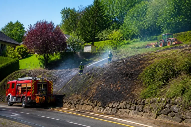 Mende : un talus brûlé aux jardins de Fontanille, l'incendie rapidement maîtrisé