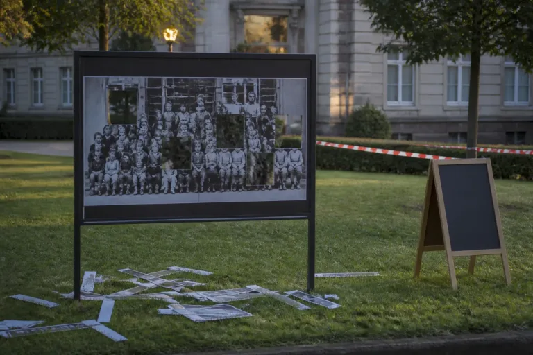 Meslay-du-Maine : des photos de classe découpées, l’expo « Générations d’élèves » ciblée