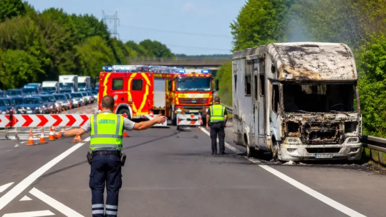 Metz : incendie d’un camping-car sur l’A31 provoque plus de 7 km de bouchons