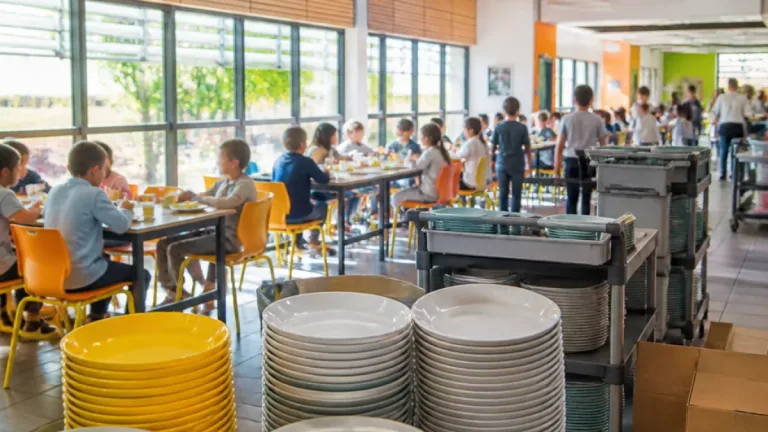 Metz : une vaisselle « silencieuse » testée pour réduire le bruit dans une cantine scolaire