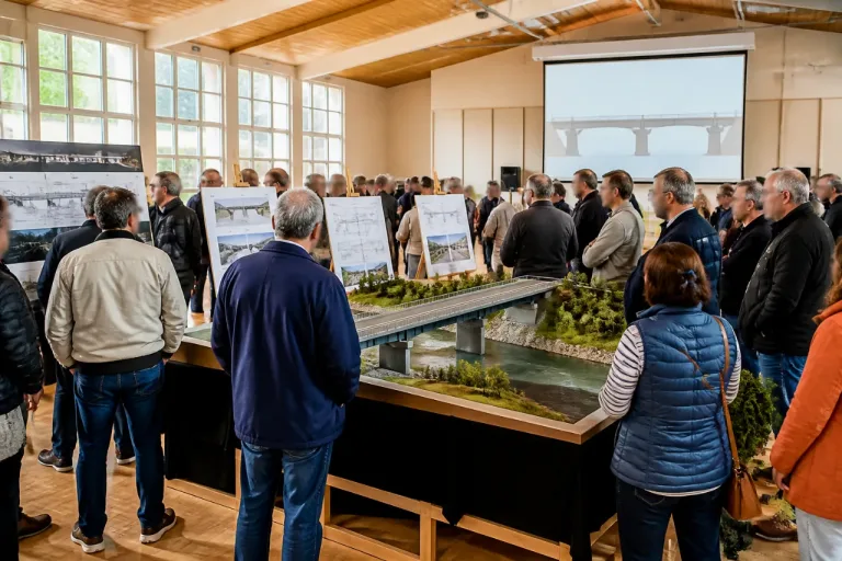 Mirepoix-sur-Tarn : le projet du nouveau pont présenté aux habitants, ouverture prévue au printemps 2028