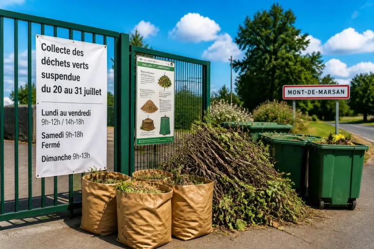 Mont-de-Marsan : collecte des déchets verts à l’arrêt du 20 au 31 juillet, voici les solutions