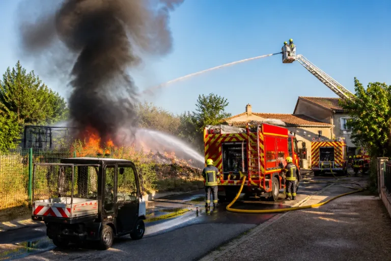 Montauban : un cabanon en feu après un barbecue mal éteint, les pompiers évitent la propagation