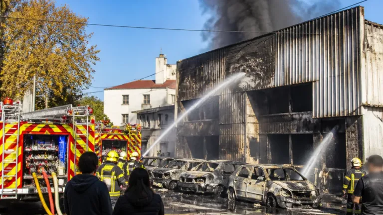 Montpellier : un important incendie ravage une carrosserie à Figuerolles, pas de victimes