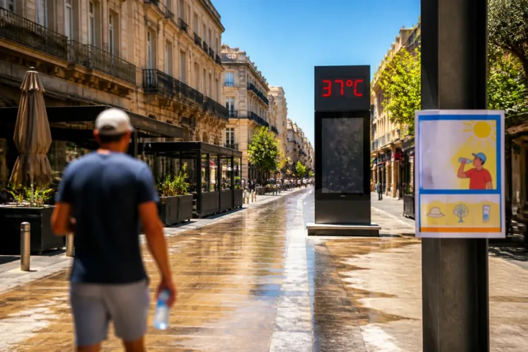 Montpellier : vigilance orange et pic à 37°C, conseils et impacts pour mardi 7 juillet