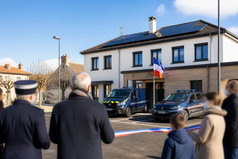 Monts‑sur‑Guesnes : la gendarmerie rénovée rouvre ses portes après des travaux énergétiques