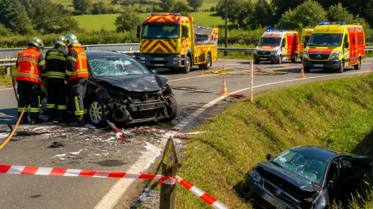 Mortrée: choc entre deux voitures à l’intersection D222-D958, un blessé grave