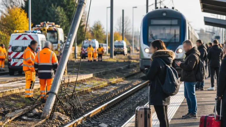 Moulins : trafic interrompu entre la gare et Vichy après un accident affectant les installations