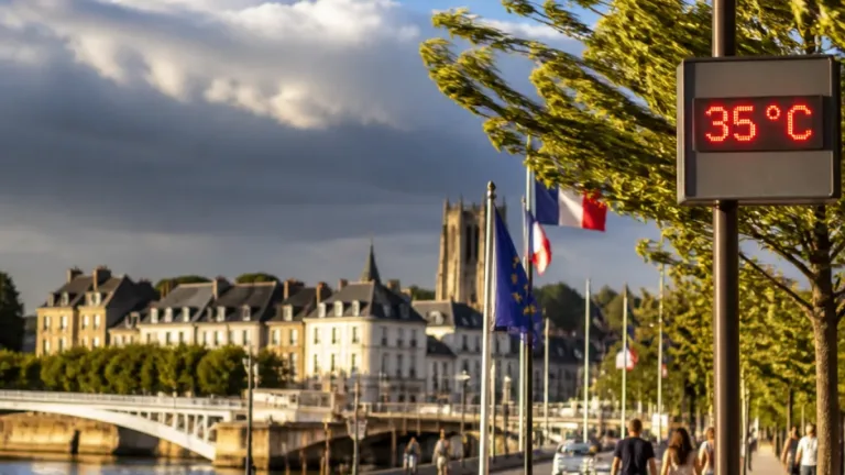 Nevers : chaleur marquée et vent sensible annoncés pour le lundi 10 août
