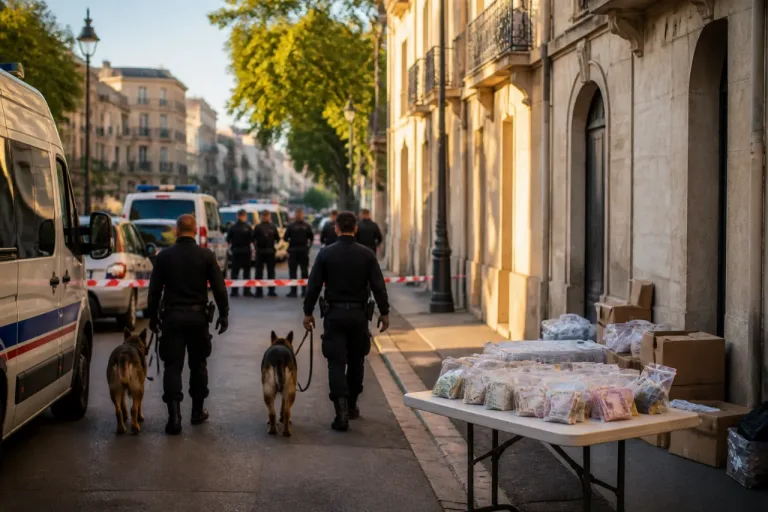 Nîmes : vaste opération anti-stupéfiants, neuf personnes en garde à vue