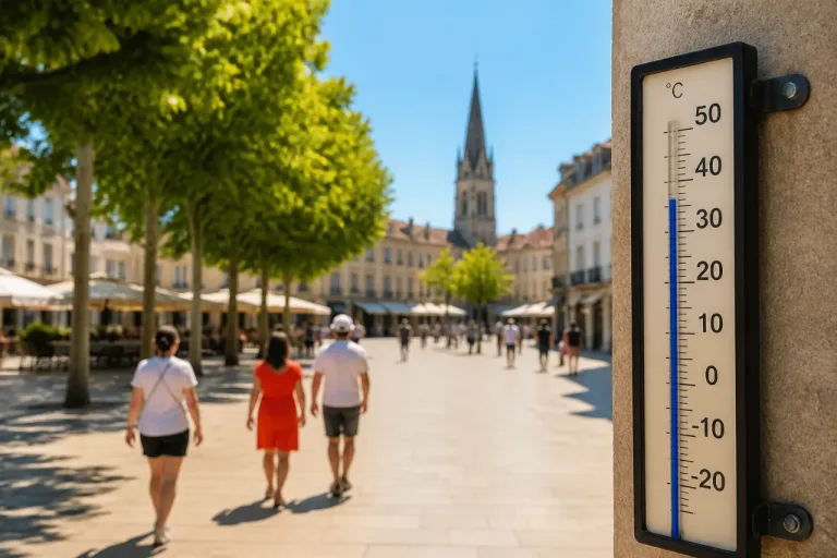 Niort : forte chaleur et ciel dégagé attendus ce lundi, jusqu’à 38 °C