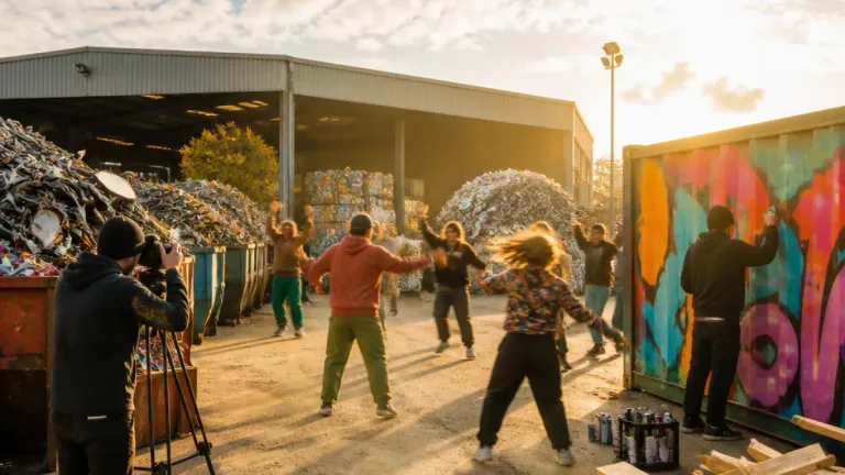 Niort : quand danse et photographie investissent le site de Rouvreau Recyclage