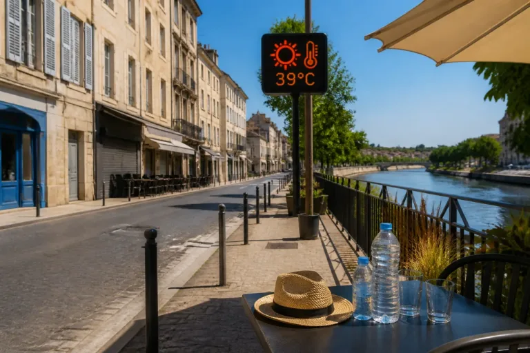 Niort : une canicule annoncée mercredi avec des pointes à 39–40 °C