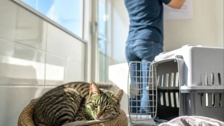 Noisette, chat tigré de 4 ans, cherche une famille patiente après le décès de sa maîtresse