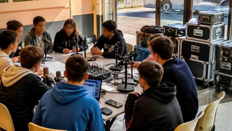 Onze jeunes ardennais reviennent de Roumanie avec une émission de radio d'1h30
