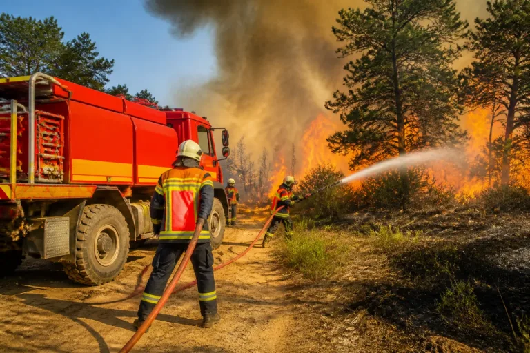 Onze pompiers des Ardennes mobilisés en renfort sur un feu de forêt à Manosque