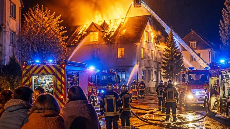 Orage nocturne : une maison embrasée après un impact de foudre à Cranves‑Sales