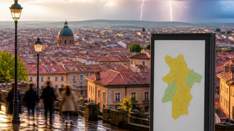 Orages attendus ce week‑end en Haute‑Garonne : où et quand la foudre peut frapper