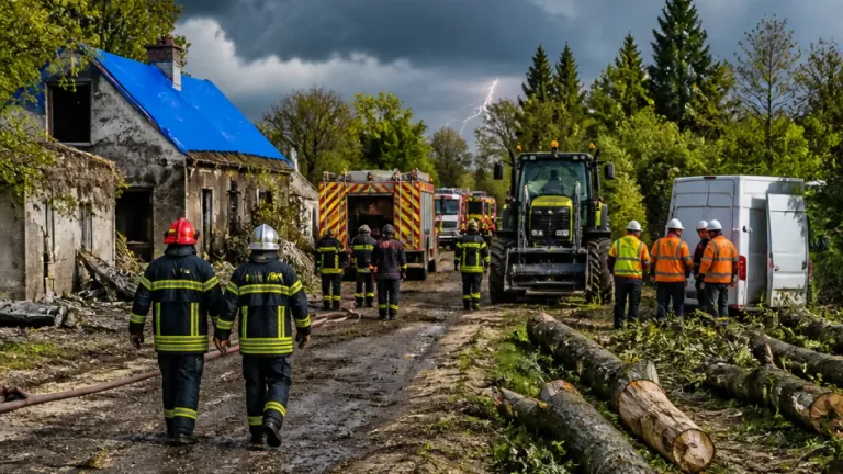 Orages dans la Creuse : la foudre déclenche deux incendies, plus de 30 interventions des pompiers
