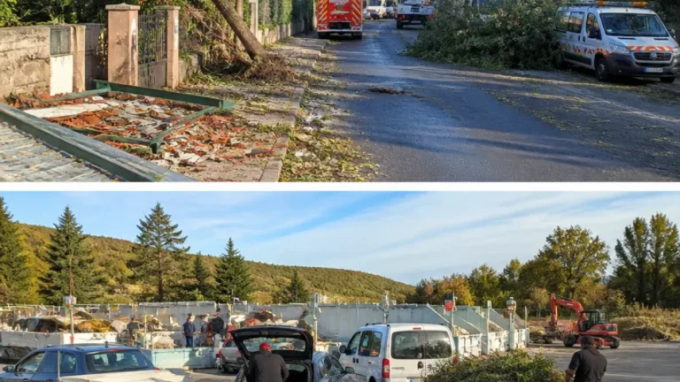 Orages violents dans la Loire : dégâts importants, 4 100 foyers privés d'électricité et déchetteries ouvertes sans QR