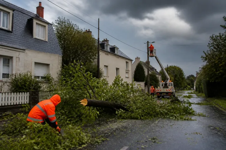Orages violents en Touraine : 87 interventions, grêle et coupures autour de Château-Renault